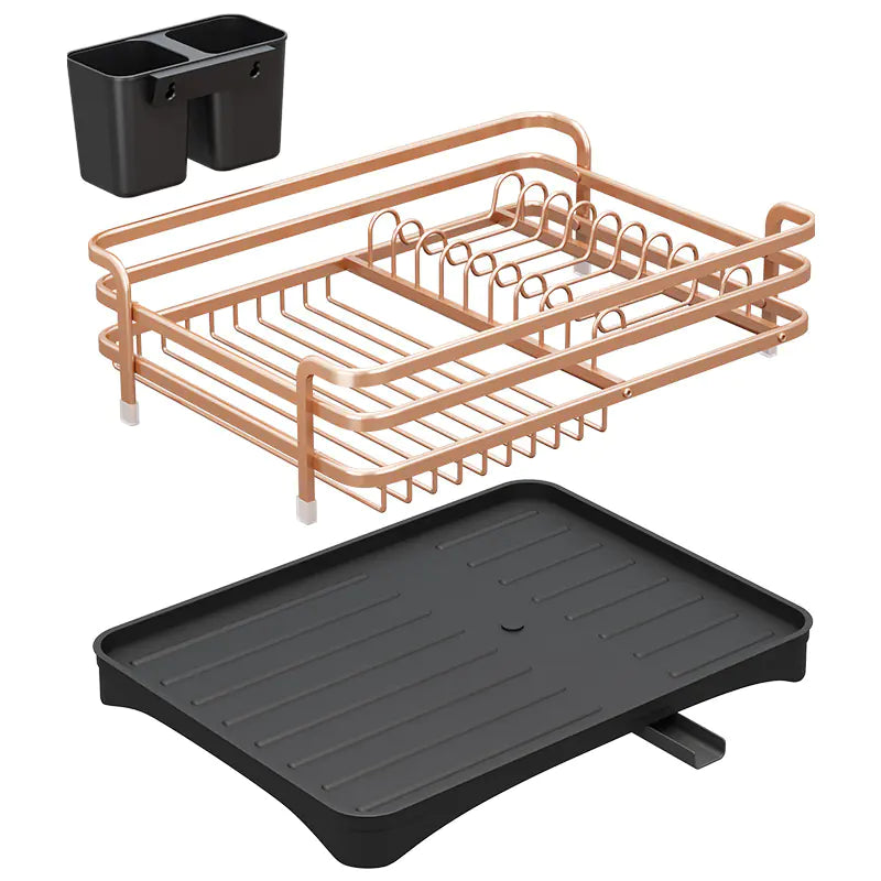 Multi-Functional Kitchen Dish Rack with Drainage System